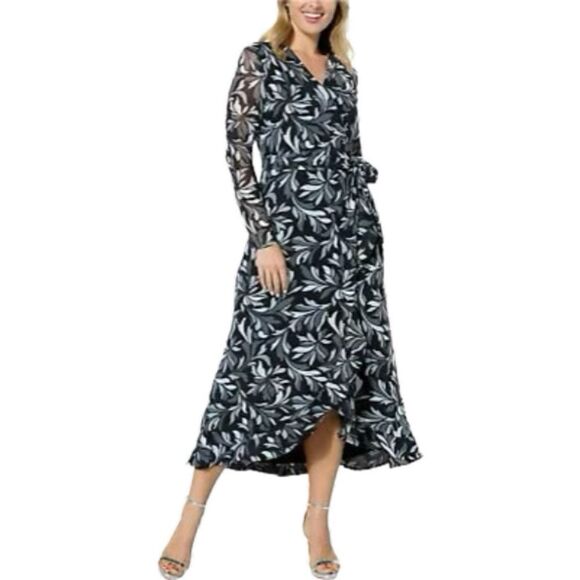 CWonder by ChristianSiriano  women’s medium Mesh Ruffle Hem Dress - Picture 1 of 7